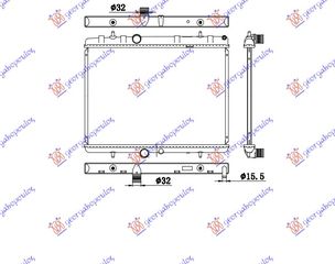 ΨΥΓΕΙΟ ΒΕΝΖ-ΠΕΤΡ (38x55x2.6) ΣΩΛ.ΑΝΩ.ΜΗΧ  για PEUGEOT 3008 09-13