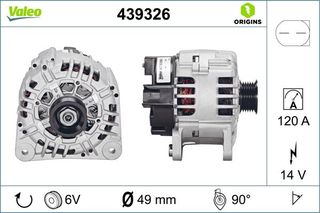 Δυναμό & εναλλάκτης ρεύματος VALEO 439326