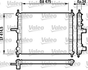 Ψυγείο νερού & εξαρτήματα VALEO 732557