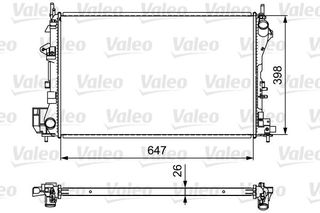 Ψυγείο νερού & εξαρτήματα VALEO 732877