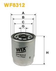 Φίλτρο καυσίμων WIX FILTERS WF8312