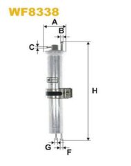 Φίλτρο καυσίμων WIX FILTERS WF8338