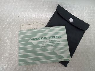 Honda MTX 80R owner’s manual 80’