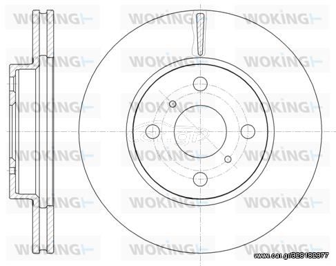 Σετ δισκόπλακες εμπρός WOKING D6100510