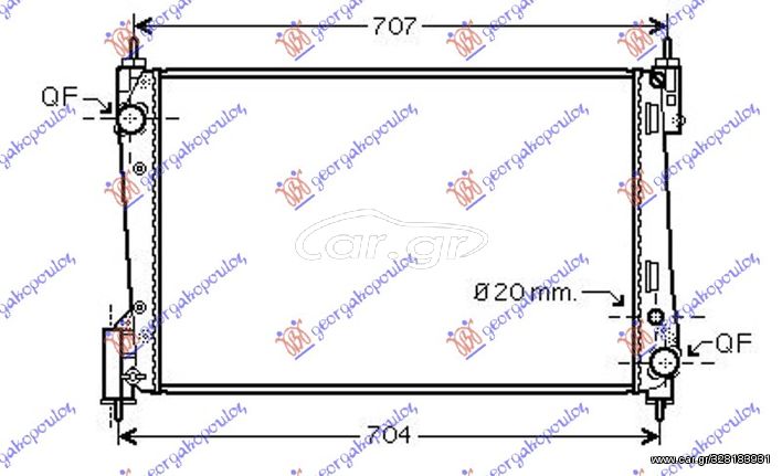 ΨΥΓΕΙΟ 1,3 JTD-CDTI (62x39,5)55KW  για FIAT GRANDE PUNTO 05-12