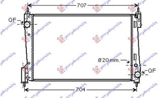 ΨΥΓΕΙΟ 1,3 JTD-CDTI (62x39,5)55KW (MAHLE BEHR)  για FIAT PUNTO EVO 09-12