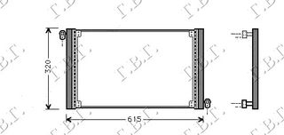 ΨΥΓΕΙΟ Α/C 1.2-1.4-1.616V(55.6x31) 98-01  για FIAT BRAVO 95-02