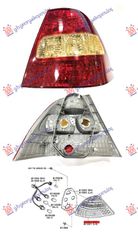ΦΑΝΟΣ ΠΙΣΩ -04 (E) (ΤΥΠΟΥ FARBA) (DEPO) ΔΕΞΙΑ ΠΛΕΥΡΑ για TOYOTA COROLLA (E 12) SDN 02-06