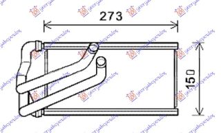 ΨΥΓΕΙΟ ΚΑΛΟΡΙΦΕΡ (BR) (123x260x26)  για JEEP COMPASS 11-16