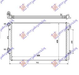ΨΥΓEΙΟ 2.0 TFSi ΒEΝΖΙΝΗ (650x450x34) (MECHANICAL)  για VW GOLF PLUS 09-14