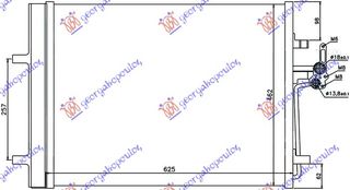 ΨΥΓΕΙΟ A/C ΒΕΝΖΙΝΗ-ΠΕΤΡΕΛΑΙΟ (59x47x1.6)  για VOLVO XC60 13-17