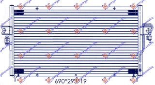 ΨΥΓΕΙΟ A/C ΓΙΑ ΟΛΑ (64.5x27) (07/12mm)  για NISSAN ALMERA (N15) H/B 96-98