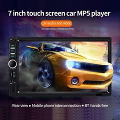 2 Din Car Radio Bluetooth 7" Touch Screen Stereo FM Audio Stereo MP5 Multimedia Player