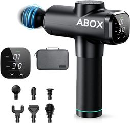 ABOX - Hero 1 Muscle Massage Gun Πιστόλι Μασάζ με 30 Ταχύτητες και 6 Κεφαλές (2022)