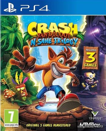 Crash Bandicoot - N'Sane Trilogy Remastered V2 / PlayStation 4