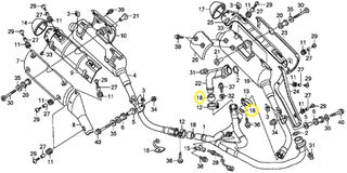 Φλάντζα Εξάτμισης Honda NX.250 Dominator 18392MK4000
