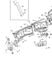 1429981 ΚΑΛΥΜΑ ΠΛΑΣΤΙΚΟ ΤΑΜΠΛΩ SCANIA INSTRUMENT PANEL FRAME LHD 4 SERIES TRUCK-thumb-2