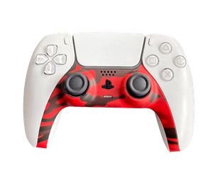 Piranha PS5 Controller Skins - Camo Red / PlayStation 5