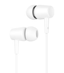 CELEBRAT earphones G13 με μικρόφωνο, 10mm, 1.2m, λευκό