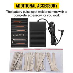 Sunko 737g Pulse Spot Welder 220v 1.5kw Battery Welding Machine W/ Nickel Strip-thumb-2