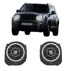 Jeep Renegade 2015+ Εμπρόσθια Φανάρια Led [Xmark]