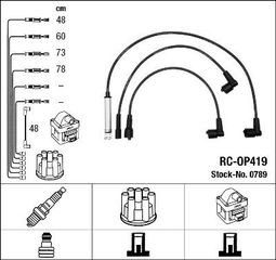 Μπουζοκαλώδια & εξαρτήματα σύνδεσης NGK 0789