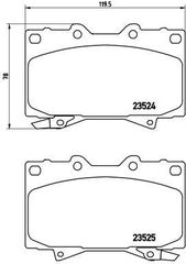 Σετ τακάκια εμπρός BREMBO P83048