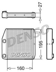 Ψυγείο καλοριφέρ DENSO DRR09075
