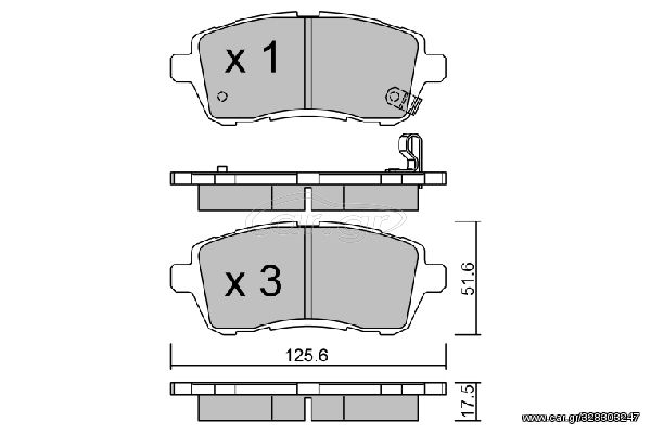 Σετ τακάκια εμπρός AISIN BPFO1002