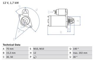 Μίζα BOSCH 0986025940