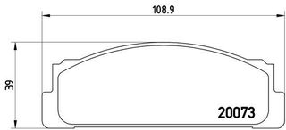 Σετ τακάκια εμπρός BREMBO P23003