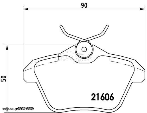 Σετ τακάκια πίσω BREMBO P23067