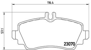 Σετ τακάκια εμπρός BREMBO P50036