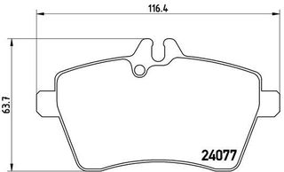 Σετ τακάκια εμπρός BREMBO P50054