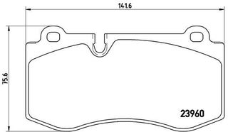 Σετ τακάκια εμπρός BREMBO P50074