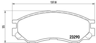 Σετ τακάκια εμπρός BREMBO P54020