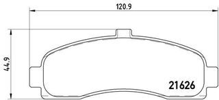 Σετ τακάκια εμπρός BREMBO P56031