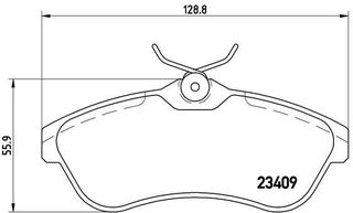 Σετ τακάκια εμπρός BREMBO P61075