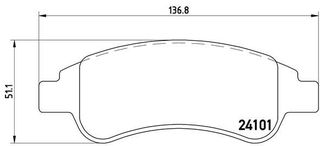 Σετ τακάκια εμπρός BREMBO P61082