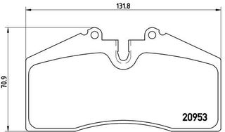 Σετ τακάκια εμπρός BREMBO P65005