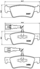 Σετ τακάκια πίσω BREMBO P85068