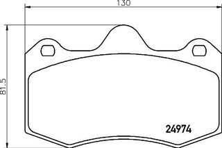 Σετ τακάκια εμπρός BREMBO P85134