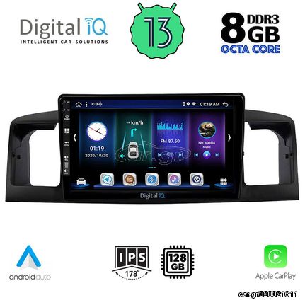 DIGITAL IQ BXD 8712_CPA (9inc) MULTIMEDIA TABLET OEM TOYOTA COROLLA mod. 2001-2006