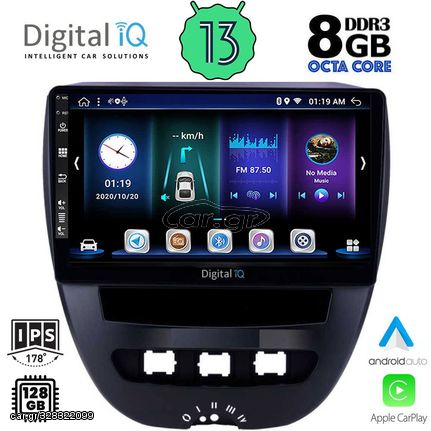 DIGITAL IQ BXD 8707_CPA (10inc) MULTIMEDIA TABLET OEM CITROEN C1-PEUGEOT 107-TOYOTA AYGO mod. 2005-2014