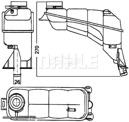 Δοχείο διαστολής MAHLE CRT117000S