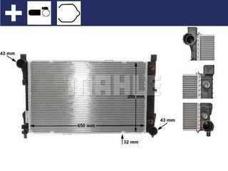 Ψυγείο νερού & εξαρτήματα MAHLE CR387000S