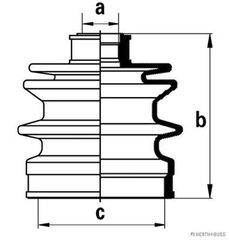 Φούσκα ημιαξονίου HERTH+BUSS JAKOPARTS J2863003