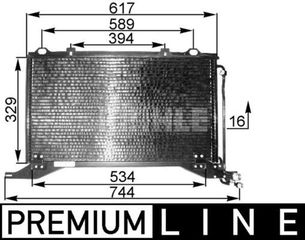 Συμπυκνωτής AC MAHLE AC208000P