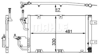 Συμπυκνωτής AC MAHLE AC400000S