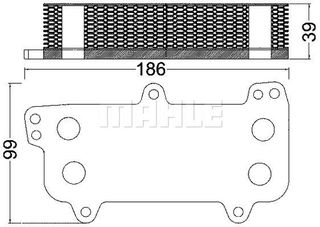 Ψυγείο λαδιού MAHLE CLC187000S